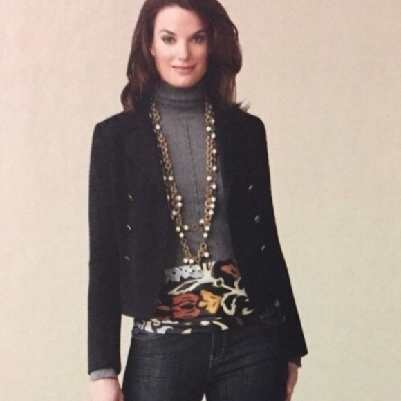 CAbi Jackets & Blazers - CAbi Black Double Breasted Lined Blazer Style#690 Size 6